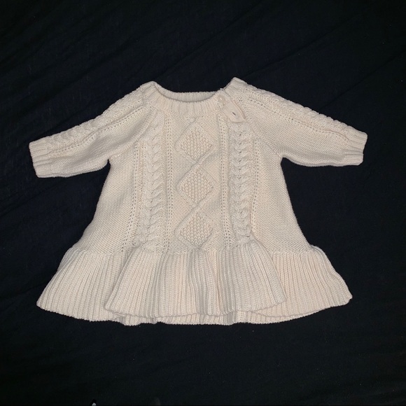 baby white sweater dress